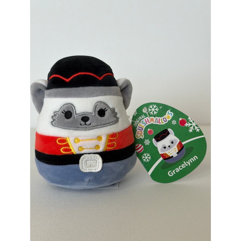 Squishmallow ’Gracelyn’ NWT Plush Soft Toy Christmas Holiday Gift 5x4”  Soldier